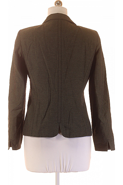 Biba Dámský polyesterový tmavě zelený vypasovaný blejzr business podzimní elegantní Vel. 38 | Biba | obrázek 3