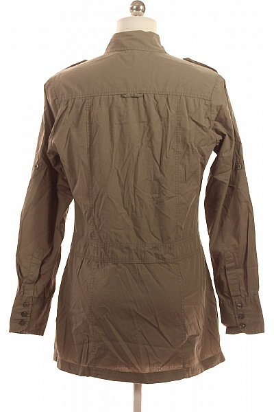 s.OLIVER Dámská khaki vojenská košile dlouhý rukáv nárameníky náprsní kapsy Vel. 36 | s.OLIVER | obrázek 2