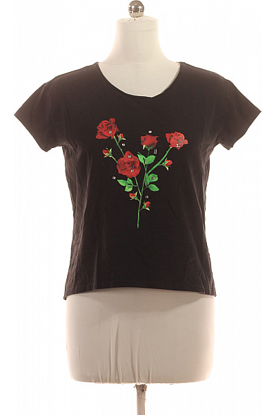 Orsay Dámské Tričko s Potiskem Černé Second hand | Orsay | obrázek 2