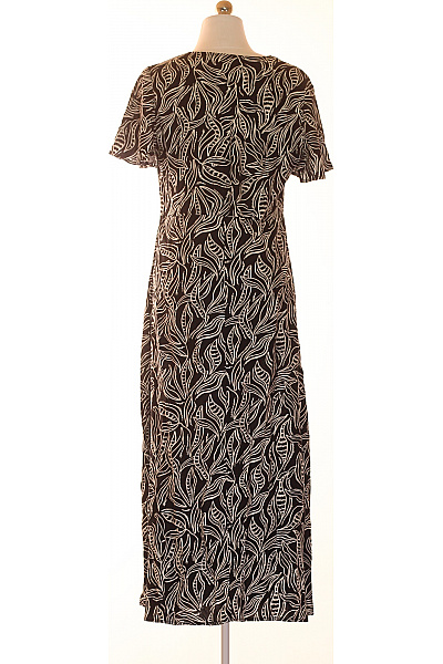 sinsay dámské šaty s krátkým rukávem květinové černé Velikost M | sinsay | obrázek 3