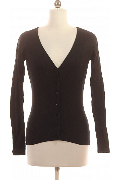 Orsay Dámský černý Tenký Propínací Kardigan S Výstřihem Do V Vel. S