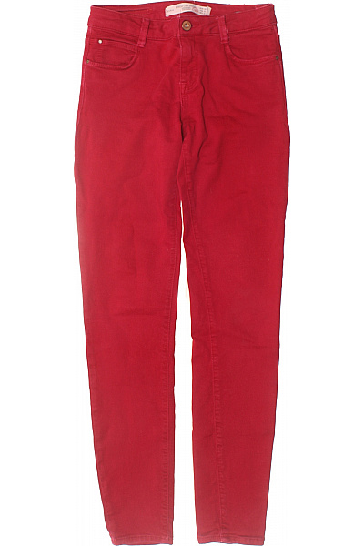 ZARA Dámské Džíny Vínová Vel.  34