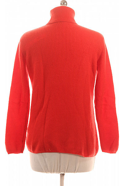 LAWRENCE GREY Dámský kašmírový žebrovaný rolák teplý oranžový přes hlavu Vel. 40 | LAWRENCE GREY | obrázek 2