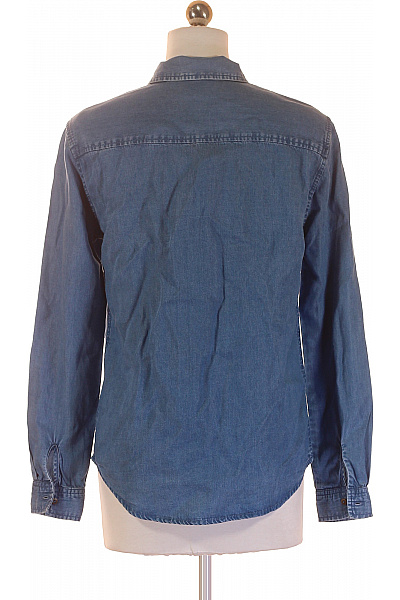 OBJECT Riflová Dámská Košile Modrá Second hand Vel. 34 | OBJECT | obrázek 3