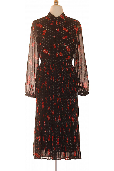 s.OLIVER dámské šaty s dlouhým rukávem květované midi Vel. 34 | s.OLIVER | obrázek 2