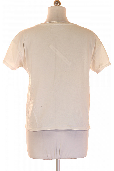 Esprit Dámské bílé tričko s krátkým rukávem a květinovým potiskem V-výstřih Vel. S | Esprit | obrázek 2