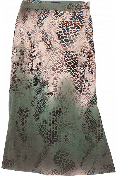 Dlouhá  Sukně Zelená Second hand Vel. 40 | Unimoda | obrázek 2