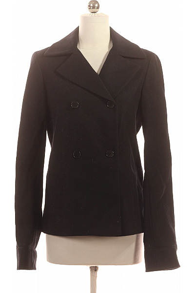 Dámský Kabát Černý Donna Karan Second hand Vel. S | Donna Karan | obrázek 2