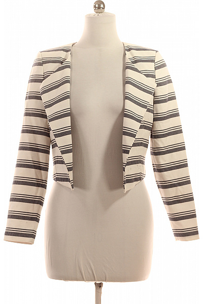 CAMAIEU Dámský pruhovaný blejzr krátký asymetrický Vel. 38 | CAMAIEU | obrázek 2