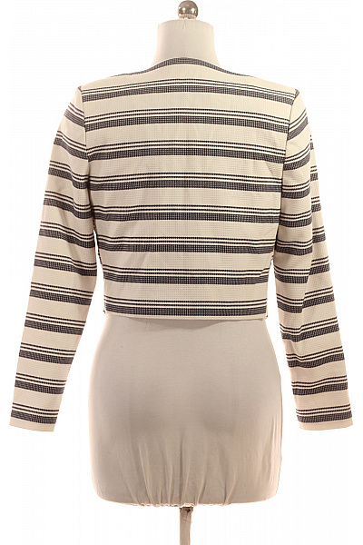 CAMAIEU Dámský pruhovaný blejzr krátký asymetrický Vel. 38 | CAMAIEU | obrázek 3