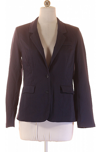 VERO MODA Dámské bavlněné sako tmavě modré elegantní vypasované jednořadé společenské Vel. L | VERO MODA | obrázek 2