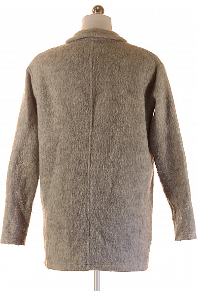 DESIRES Dámský šedý polyesterový flaušový krátký kabát podzimní moderní Velikost M | DESIRES | obrázek 2