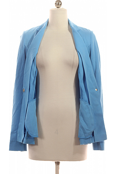 TAIFUN Dámský modrý vypasovaný blejzr elegantní jarní business jednořadé s jedním knoflíkem Vel. S | TAIFUN | obrázek 3