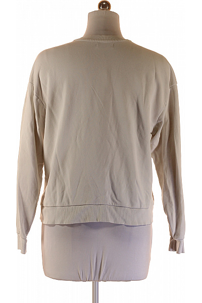 Bershka Dámská béžová mikina crewneck s dlouhým rukávem streetwear Velikost M | Bershka | obrázek 3