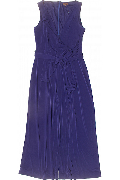 Phase Eight Dámský fialový overal bez rukávů vázaný pásek splývavý společenský Vel. 14 | Phase Eight | obrázek 2