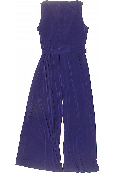 Phase Eight Dámský fialový overal bez rukávů vázaný pásek splývavý společenský Vel. 14 | Phase Eight | obrázek 3