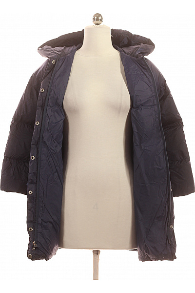 Ralph Lauren Dívčí péřová bunda s kapucí dlouhá prošívaná tmavě modrá Vel. 8-10 | Ralph Lauren | obrázek 3