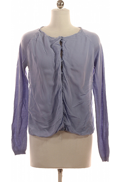 ZARA Dámský Cardigan Vlněný Modrý Vel. 38