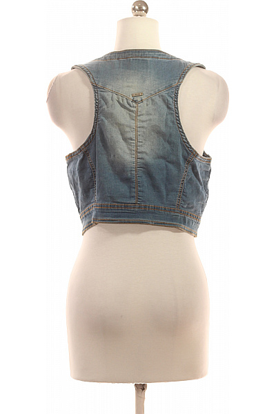 PULZ JEANS Dámská Vesta Modrá Vel. M | PULZ JEANS | obrázek 3