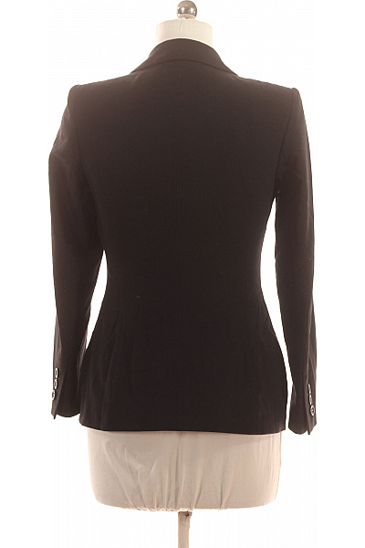 Marks & Spencer Černé polyesterové vypasované sako elegantní jednořadé s jedním knoflíkem Velikost 8 | Marks & Spencer | obrázek 3