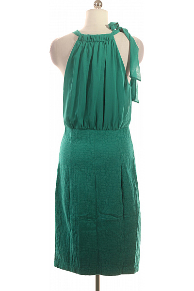  Šaty s Květinovým Potiskem Zelené Second hand Vel. 36 | Steps | obrázek 3