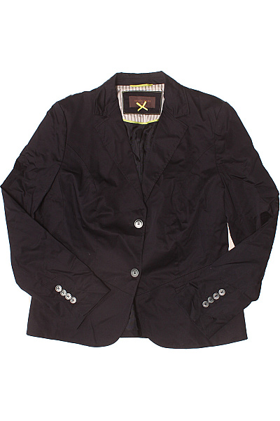 s.OLIVER Bavlněné černé vypasované sako elegantní jednořadé na běžné nošení Vel. 42 | s.OLIVER | obrázek 2