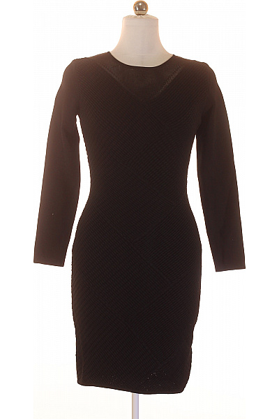 Reiss Dámské černé pletené pouzdrové šaty s dlouhým rukávem Vel. 38 | Reiss | obrázek 2