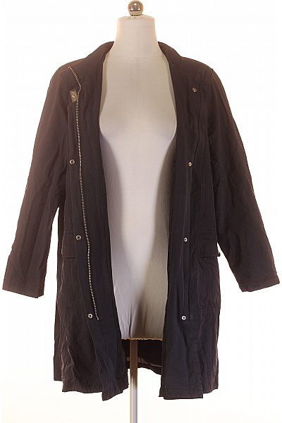 GIL BRET Dámský bavlněný trenčkot černý moderní s vysokým límcem Vel. 40 | GIL BRET | obrázek 3