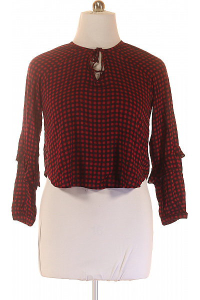 Vzorovaná  Halenka Vínová Bershka Second hand Vel. L | Bershka | obrázek 2