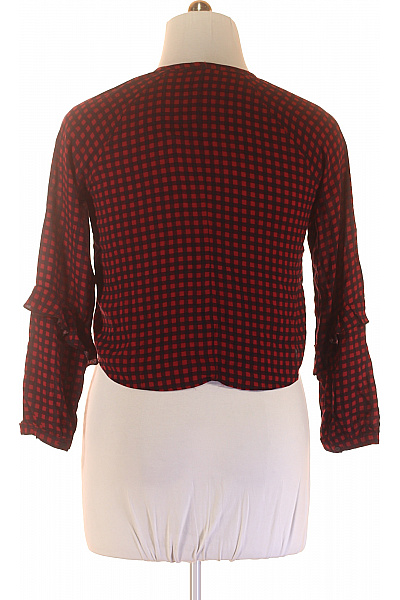 Vzorovaná  Halenka Vínová Bershka Second hand Vel. L | Bershka | obrázek 3