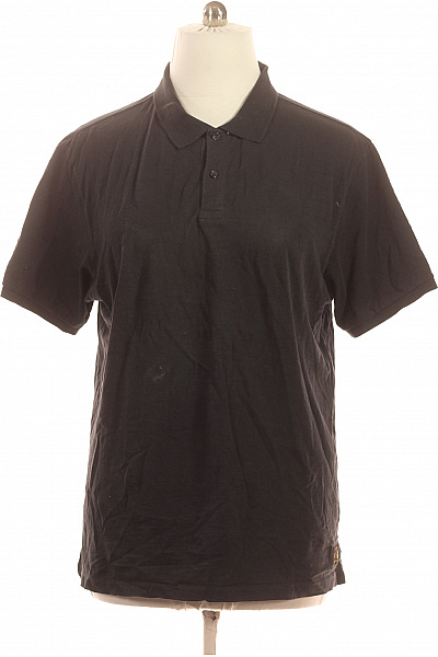 Scotch & Soda Pánské černé Polo Tričko S Krátkým Rukávem Jednobarevné Basic Vel. XL