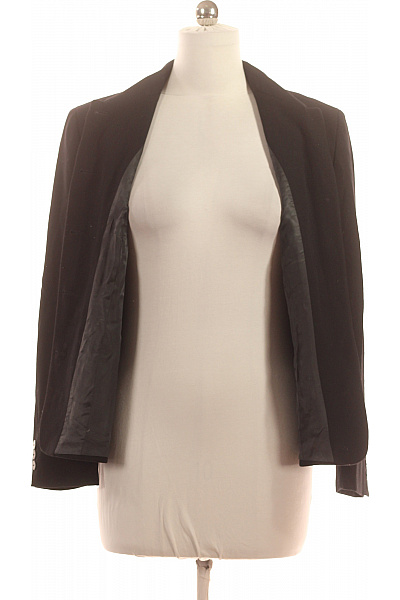 ST.EMILE Vlněné černé elegantní vypasované sako business jednořadé Velikost 40 | ST.EMILE | obrázek 3