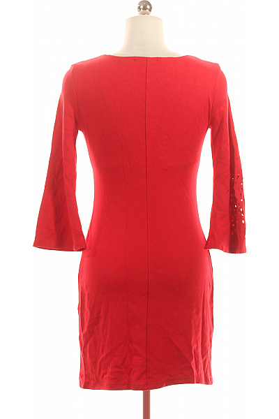 DESIGUAL  Mikinové Šaty Červené Second hand Vel. S | DESIGUAL | obrázek 3