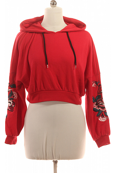 Dámská Mikina Bez Zapínání Červená Vel. M