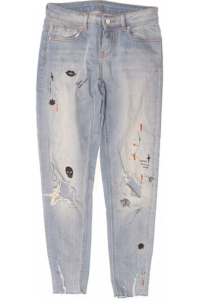 ZARA Dámské Džíny Modré Vel. 34