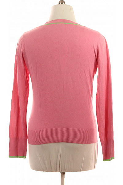 Esprit Dámský růžový pulovr žebrovaný s výstřihem do V jarní lehký Velikost XXL | Esprit | obrázek 3