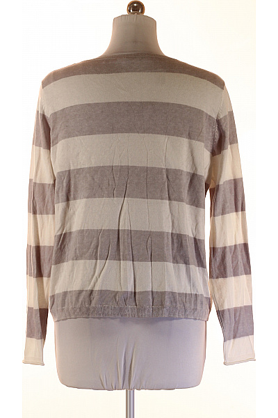 COMMA Dámský pruhovaný pulovr s dlouhým rukávem béžový šedý Velikost 42 | COMMA | obrázek 2