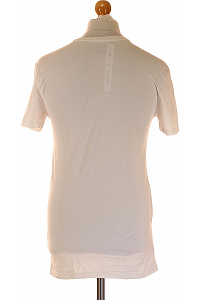 Ralph Lauren Dámské bavlněné bílé tričko V-výstřih krátký rukáv basic Velikost L | Ralph Lauren | obrázek 2