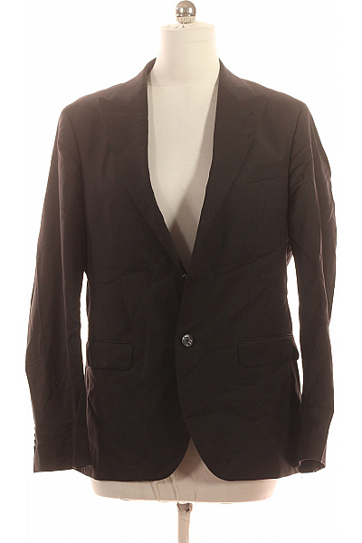 BALDESSARINI Dámské Tmavé Sako Elegantní Jednořadé S Jedním Knoflíkem Vel. L