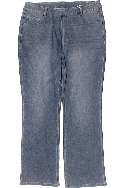 Halara Dámské Džíny Volné Modré Bavlněné Seprané S Kapsami Vel. XL