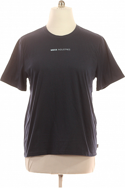Mexx Pánské bavlněné tričko tmavě modré s krátkým rukávem a nápisem Vel. XL | Mexx | obrázek 2