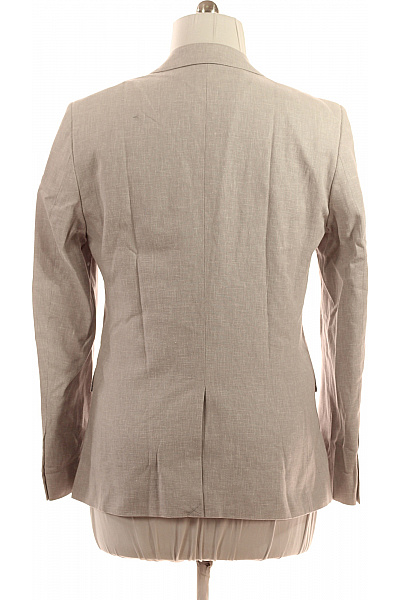HARRY BROWN Béžové lněné sako elegantní jednořadé letní na běžné nošení Vel. XL | HARRY BROWN | obrázek 3