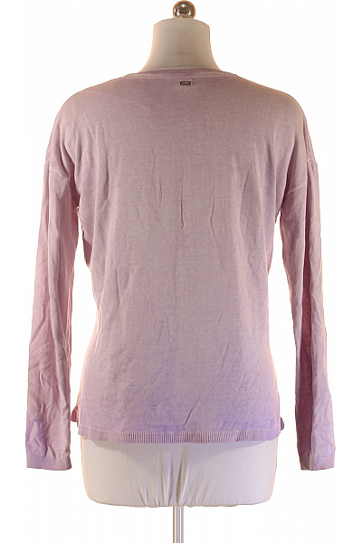 s.OLIVER Dámské růžové tričko s dlouhým rukávem a flitrovým nápisem Vel. 38 | s.OLIVER | obrázek 3