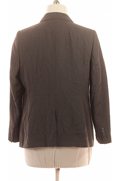 Marks & Spencer Dámské polyesterové společenské sako hnědé strukturované jednořadé s jedním knoflíkem Vel. 48 | Marks & Spencer | obrázek 3