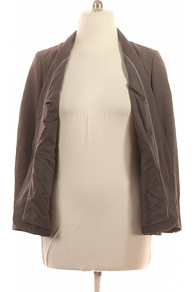 Marks & Spencer Dámské polyesterové společenské sako hnědé strukturované jednořadé s jedním knoflíkem Vel. 48 | Marks & Spencer | obrázek 4