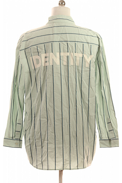 COMMA Dámská bavlněná košile světle zelená pruhovaná dlouhý rukáv volná ležérní Vel. EU 40 | COMMA | obrázek 2