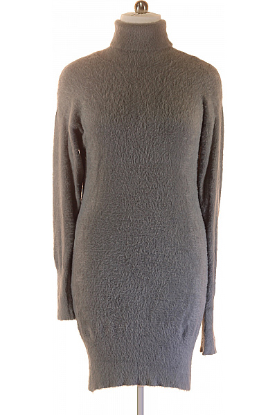 Guess  Šaty Pletené Šedé Second Hand Vel. L