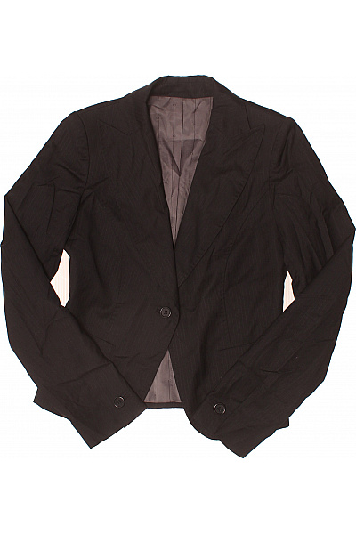 Calvin Klein Dámské černé sako vypasované pruhované business elegantní jednořadé Velikost 42 | Calvin Klein | obrázek 2