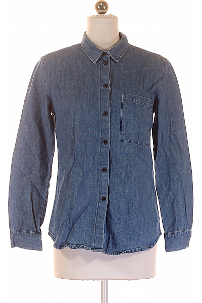 Monki Dámská Košile Modrá Second hand Vel. XS | Monki | obrázek 2