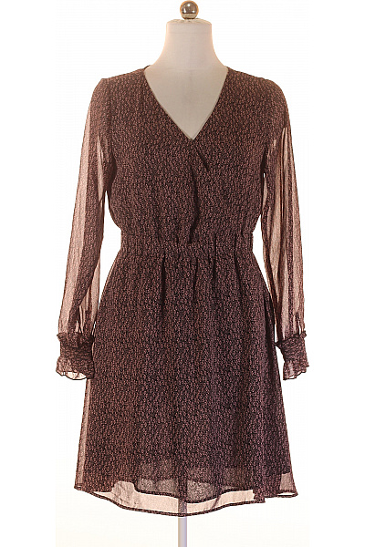 OBJECT Dámské Zavinovací šaty S Dlouhým Rukávem A Květinovým Potiskem Vel. 40